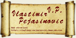 Vlastimir Pejašinović vizit kartica